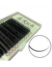 Вії Rich Silicon lashes 1 стрічка D 0.03 8 мм