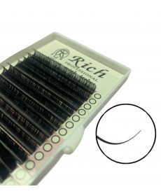Вії Rich Silicon lashes 1 стрічка C 0.03 10 мм