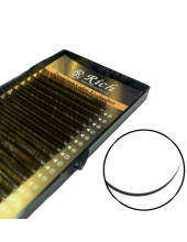 Вії Rich Premium 1 стрічка Dark Brown D 0.07-10 мм